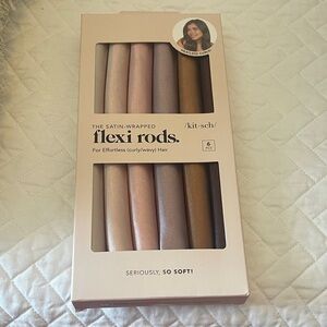 Kitsch Satin-Wrapped Flexi Rods - Pink, Brown, Cream